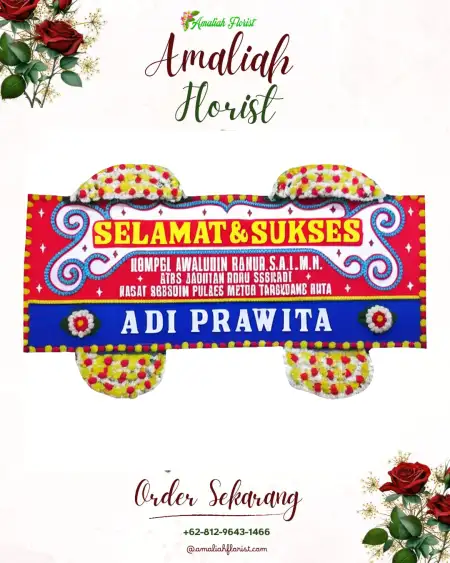 Papan Bunga Ucapan Selamat Parentas